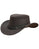 Outback Trading Company Wagga Wagga Leather Hat Chocolate / SM 1367-CHO-SM 089043910880 Leather Hats