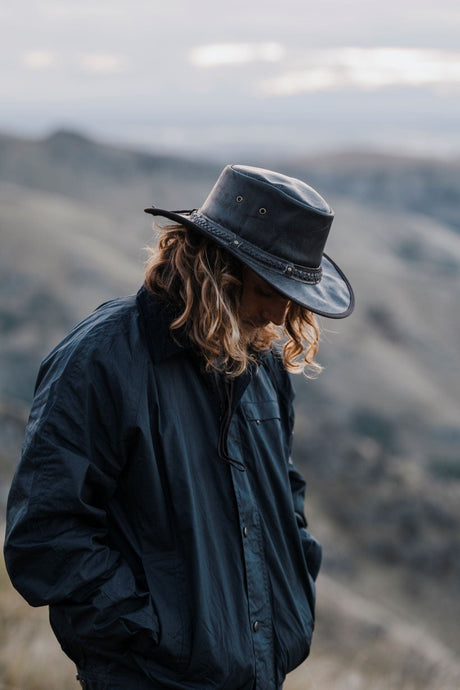 Outback Trading Company Iron Bark Leather Hat Leather Hats