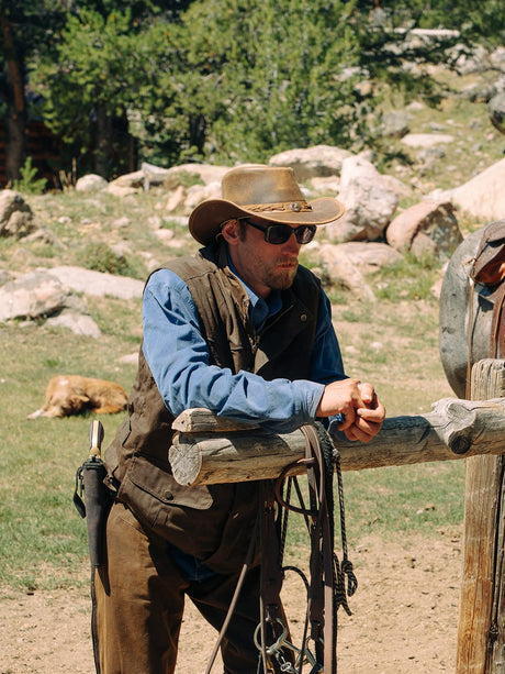 Outback Trading Company Ridge Leather Hat Leather Hats