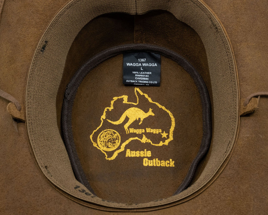 Outback Trading Company Wagga Wagga Leather Hat Leather Hats
