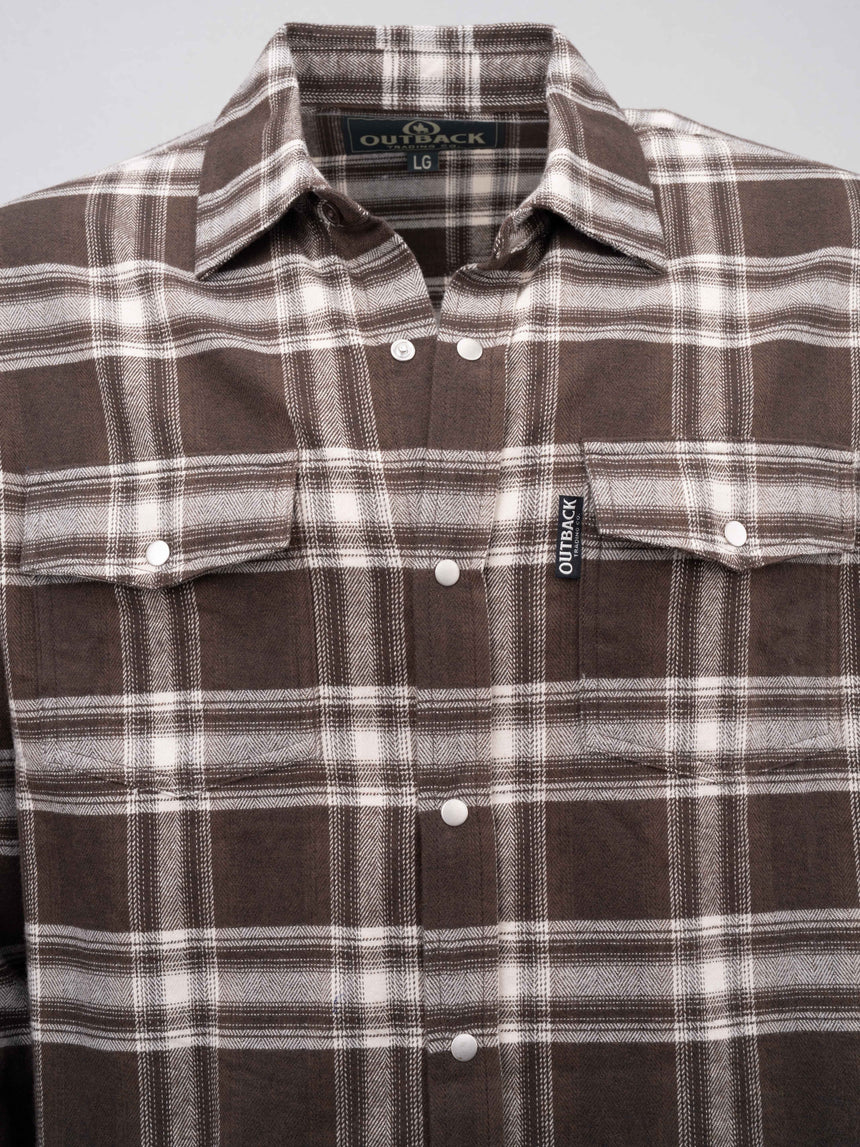 Outback Trading Company Men’s Cotton Plaid Outback Shirt