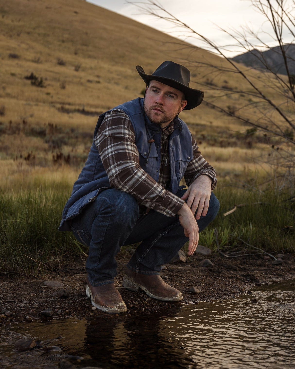 Outback Trading Company Men’s Cotton Plaid Outback Shirt