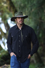 Outback Trading Company Men’s Moab Western Snap Bamboo Shirt