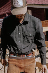 Outback Trading Company Men’s Moab Western Snap Bamboo Shirt