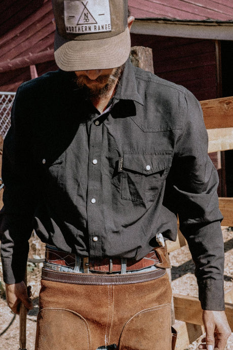 Outback Trading Company Men’s Moab Western Snap Bamboo Shirt