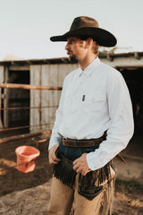 Outback Trading Company Men’s Moab Western Snap Bamboo Shirt