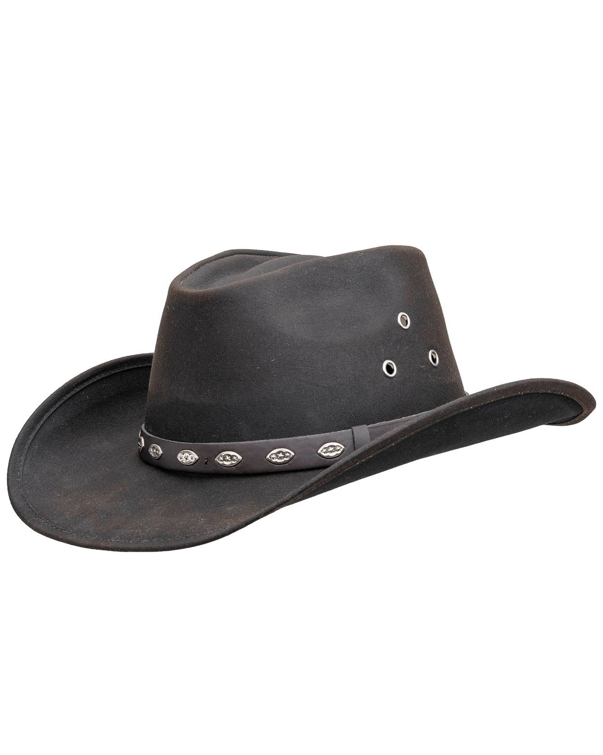 Outback Trading Company Badlands Oilskin Hat Brown / SM 14716-BRN-SM 089043777063 Oilskin Hats
