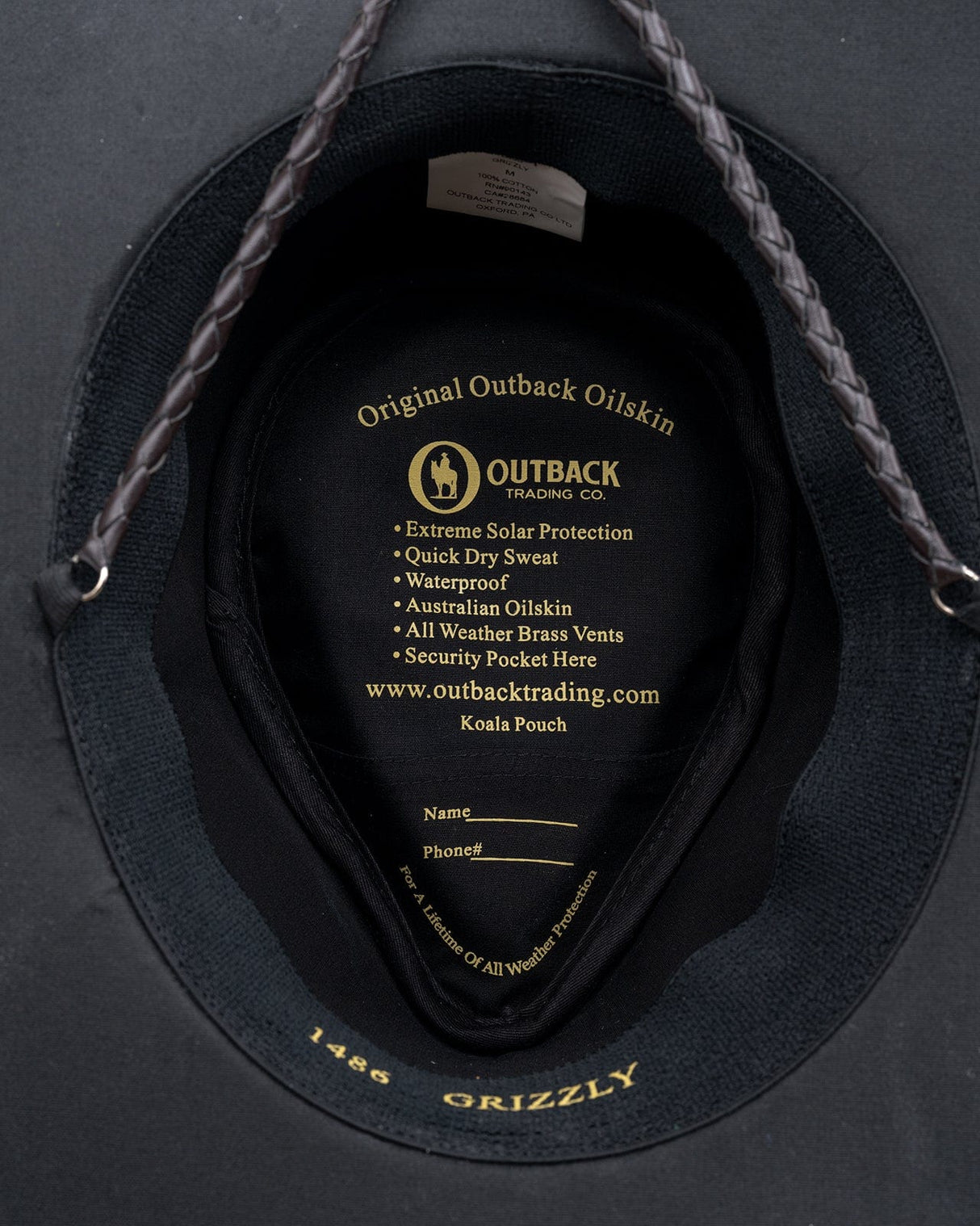 Outback Trading Company Grizzly Oilskin Hat Oilskin Hats