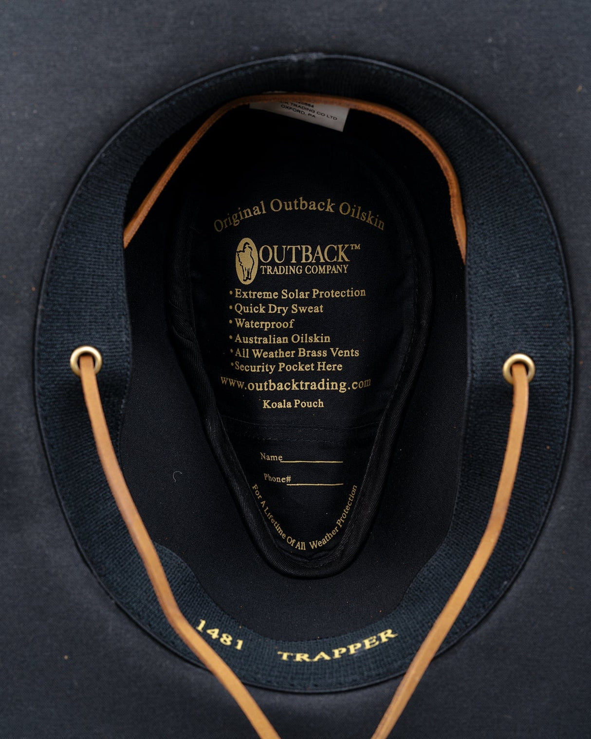 Outback Trading Company Trapper Oilskin Hat Oilskin Hats