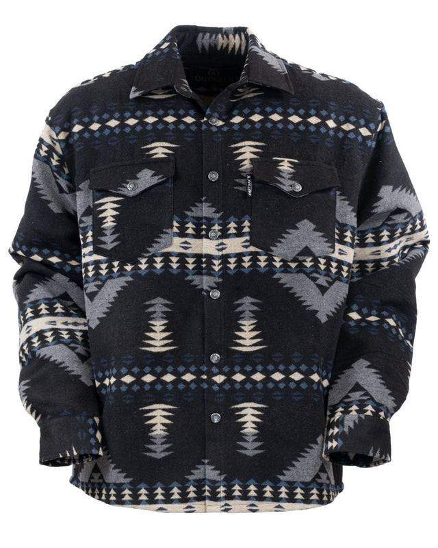 Outback Trading Company Men’s Elliot Shirt Jacket Black / MD 42726-BLK-MD 789043408591 Shirt Jackets