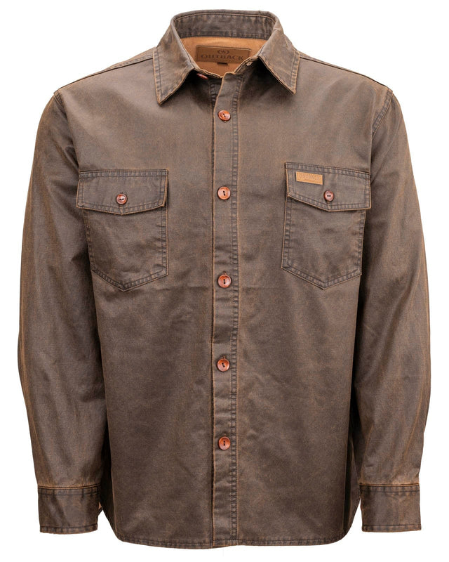 Outback Trading Company Men’s Arkansas Shirt Jacket Brown / MD 2806-BRN-MD 789043338911 Shirt Jackets
