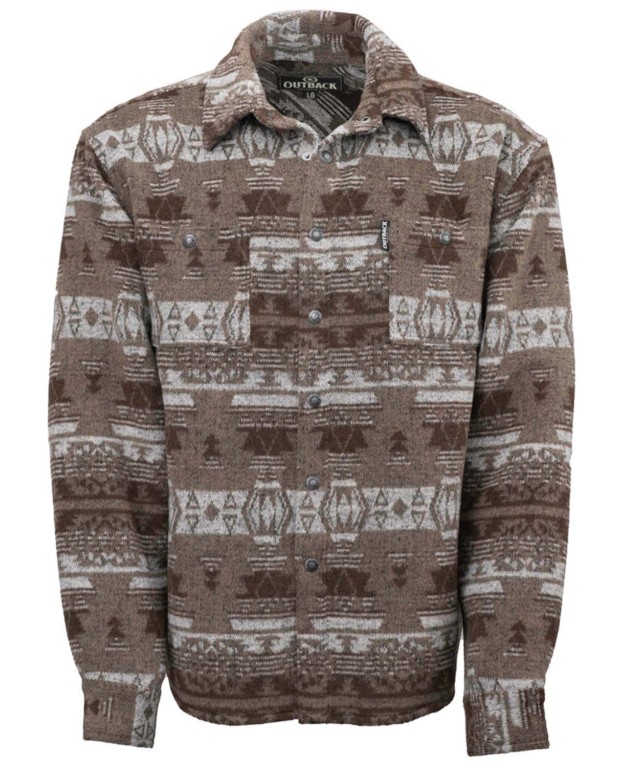 Outback Trading Company Men’s Hudson Shirt Jacket Taupe / SM 42720-TAU-SM 789043434941 Shirt Jackets