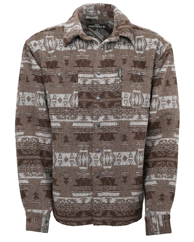 Outback Trading Company Men’s Hudson Shirt Jacket Taupe / SM 42720-TAU-SM 789043434941 Shirt Jackets