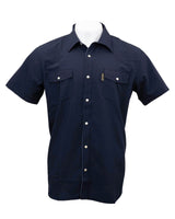 Outback Trading Company Short Sleeve Moab Western Snap Bamboo Shirt Navy / SM 40314-NVY-SM 789043432091 Shirt