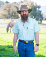 Outback Trading Company Short Sleeve Moab Western Snap Bamboo Shirt Shirt