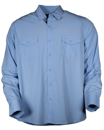 Bamboo shirt(Morning blue)unisex:Sサイズ Bamboo Shirt | Yamatomichi U.L. HIKE & BACKPACKING