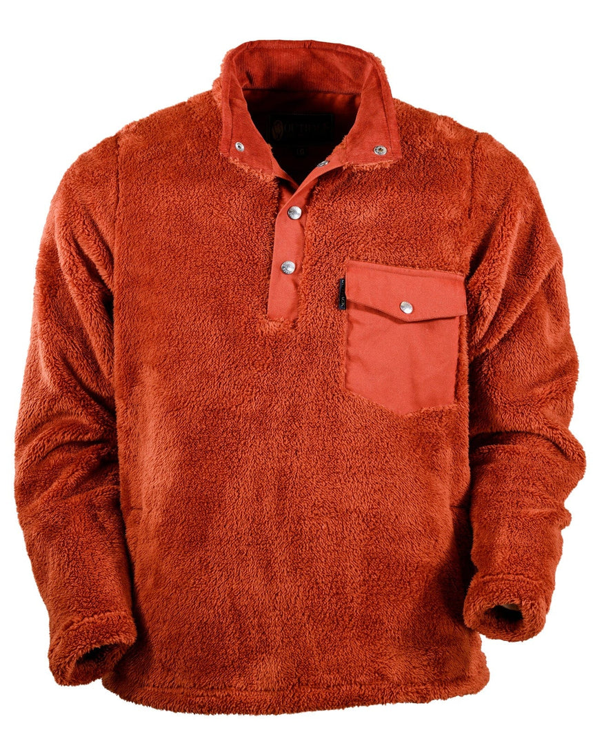 Outback Trading Company Men’s Bristol Henley Burnt Orange / MD 48735-BTO-MD 789043396591 Shirts