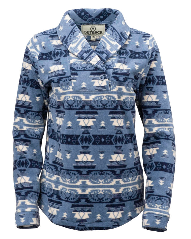 Outback Trading Company Women’s Janet Pullover Light Blue / SM 40195-LBL-SM 789043430271 Shirts