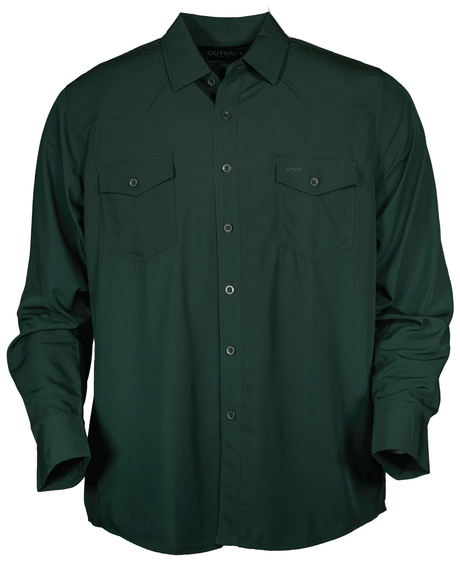 Outback Trading Company Men’s Mesa Bamboo Shirt Olive / MD 35022-OLV-MD 789043401431 Shirts