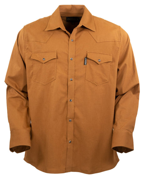 Outback Trading Company Men’s Everett Shirt Burnt Orange / MD 42731-BTO-MD 789043408690 Shirts & Tops