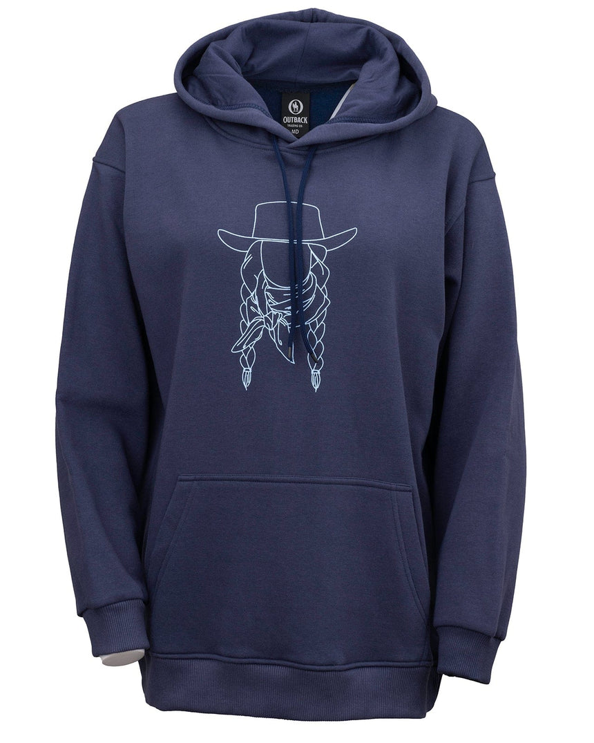 Outback Trading Company Women’s Mikayla Hoodie Midnight / SM 40269-MDN-SM 789043430530 Shirts & Tops