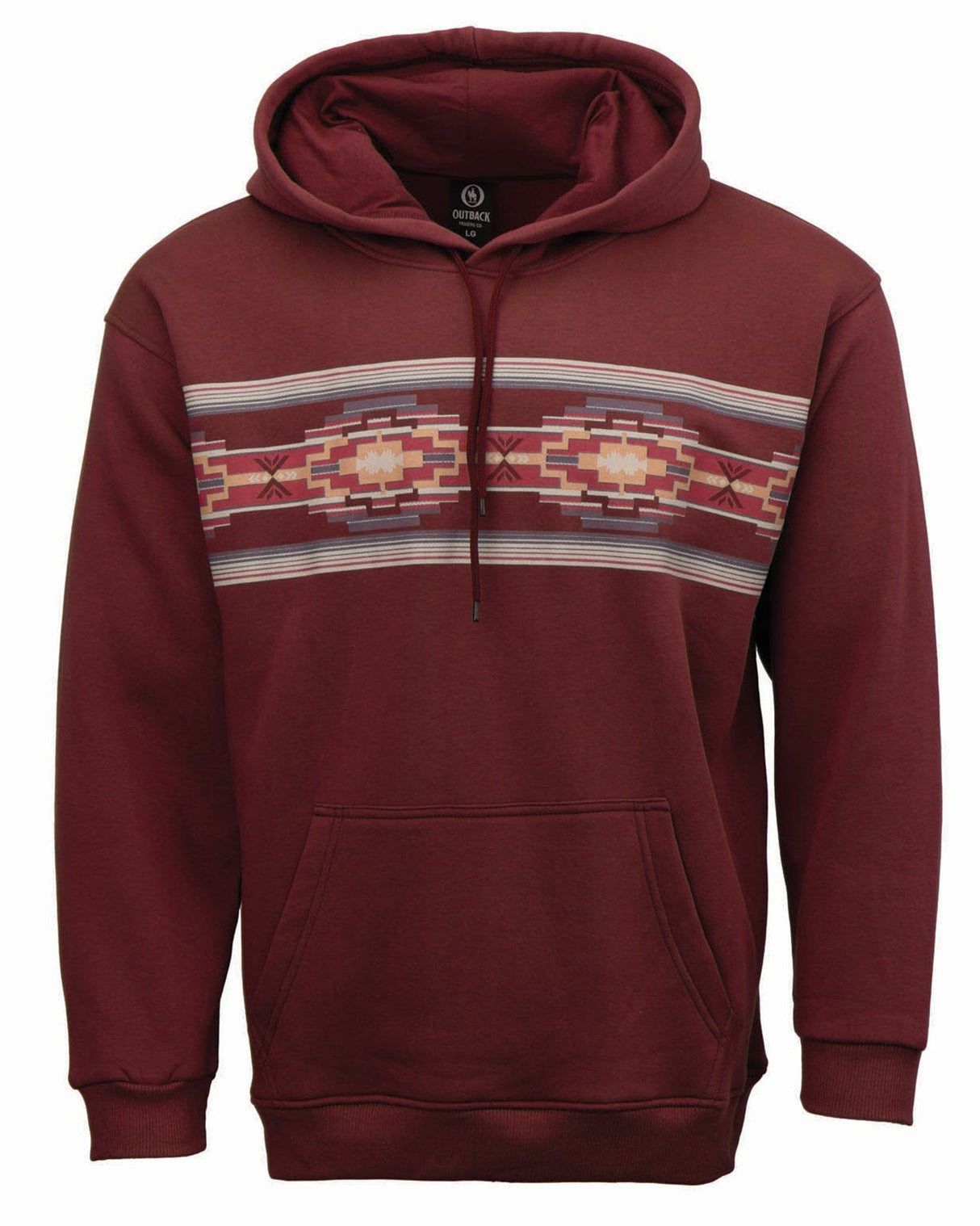 Outback Trading Company Men’s Casey Hoodie Brick / SM 40133-BRK-SM 789043436525 Sweaters