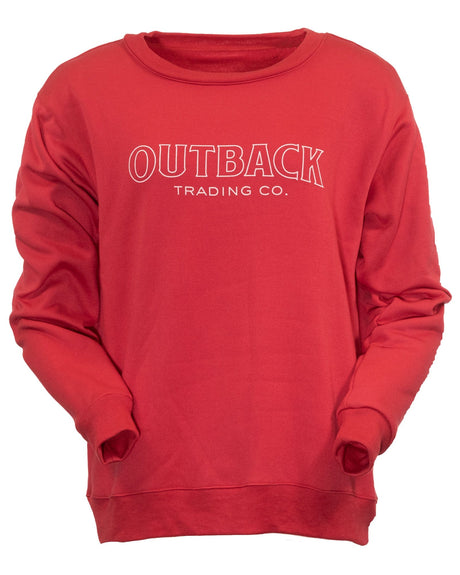Outback Trading Company Women’s Cait Sweatshirt Red / SM 30367-RED-SM 789043399394 Sweatshirts