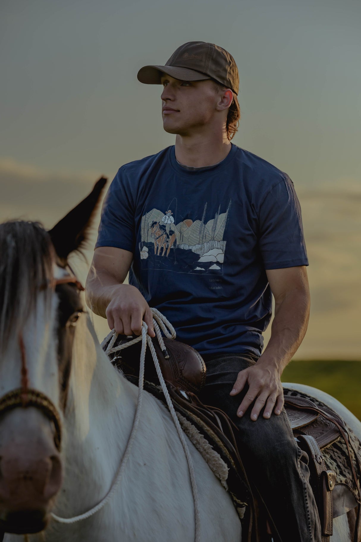 Outback Trading Company Tackle And Spurs Tee Tee