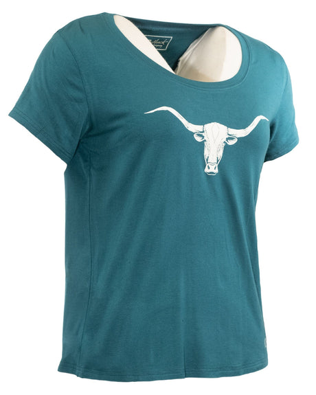 Outback Trading Company Women’s Amelia T-Shirt Teal / SM 30371-TEL-SM 789043399622 Tees