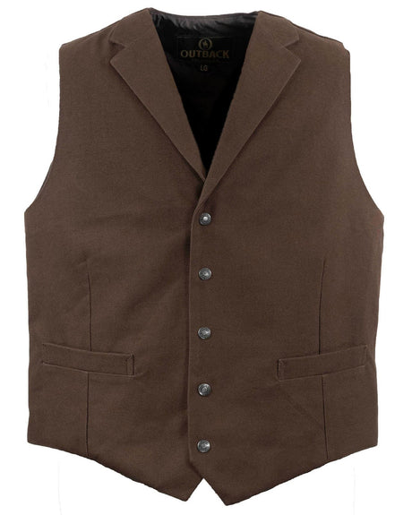 Outback Trading Company Men’s Jessie Canvas Vest Brown / MD 29829-BRN-MD 789043404012 Vests