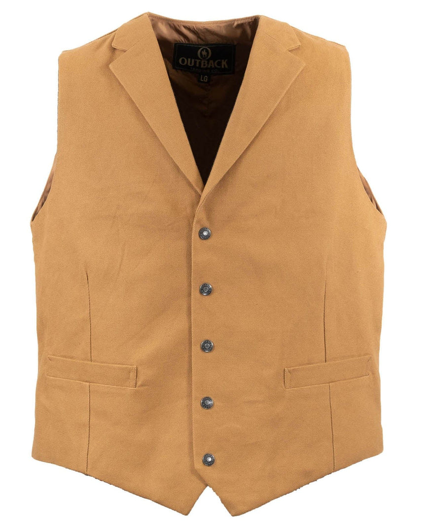 Outback Trading Company Men’s Jessie Canvas Vest Canvas Tan / MD 29829-CVS-MD 789043404067 Vests