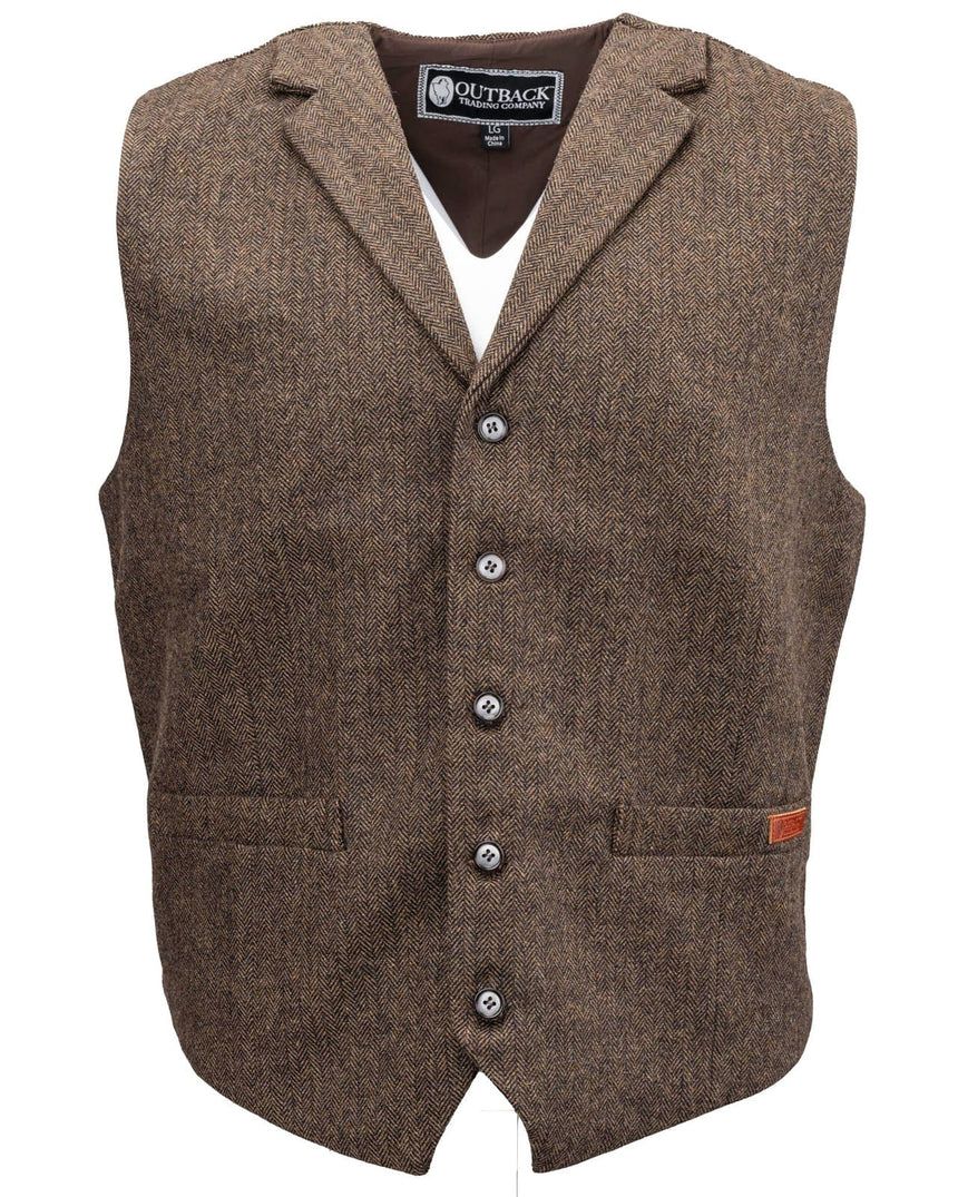 Outback Trading Company Men’s Jessie Vest Dark Brown / MD 29785-DKB-MD 789043385502 Vests