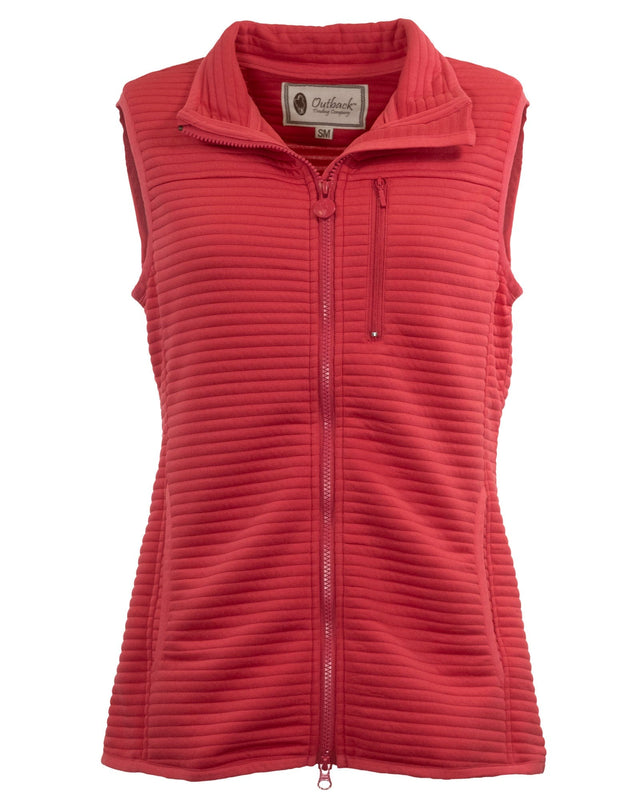 Outback Trading Company Women’s Lily Vest Red / SM 30368-RED-SM 789043399462 Vests