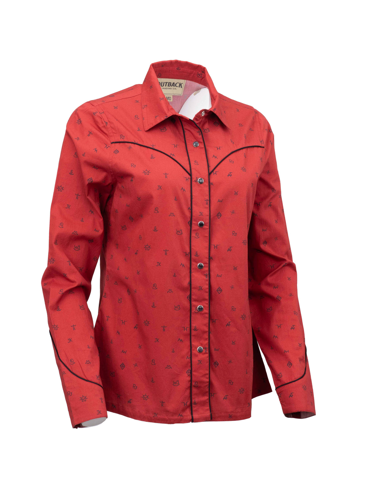 Outback Trading Company Women’s Cattle Brand Shirt