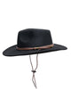 Outback Trading Company Broken Hill Wool Hat Black / SM 1392-BLK-SM 089043134491 Wool Felt Hats