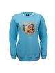 OutbackTrading.com Women's Here For the Horses Sweatshirt - Blue Blue / SM 40380-BLU-SM 789043442724