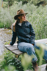 OutbackTrading.com 2026 - Women's Hattie Waxed Plaid Rain Jacket Coats & Jackets