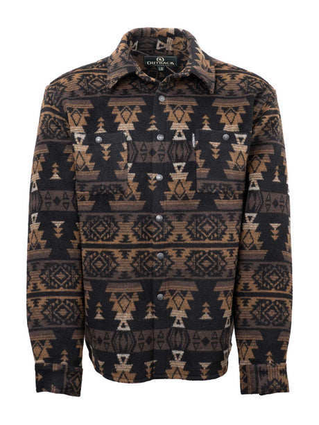 OutbackTrading.com Men's Hudson Shirt Jacket - Black/brown Black/brown / SM 42720-BBN-SM 789043445404 Coats & Jackets