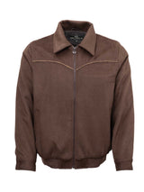 OutbackTrading.com Men's Varsity Jacket - Brown Brown / SM 29929-BRN-SM 789043439489 Coats & Jackets