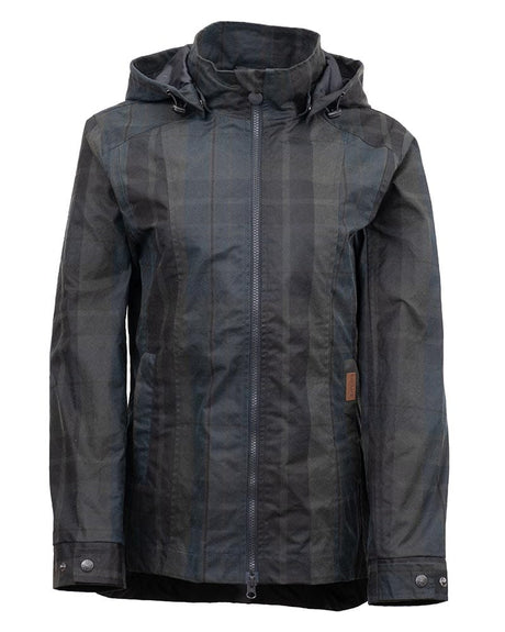 OutbackTrading.com 2026 - Women's Hattie Waxed Plaid Rain Jacket Forest Plaid / SM 28890-FPD-SM 789043437713 Coats & Jackets