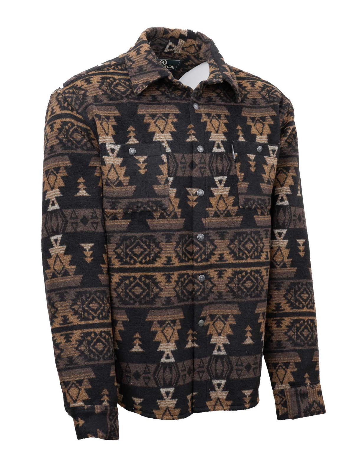 OutbackTrading.com Men's Hudson Shirt Jacket - Black/brown Coats & Jackets