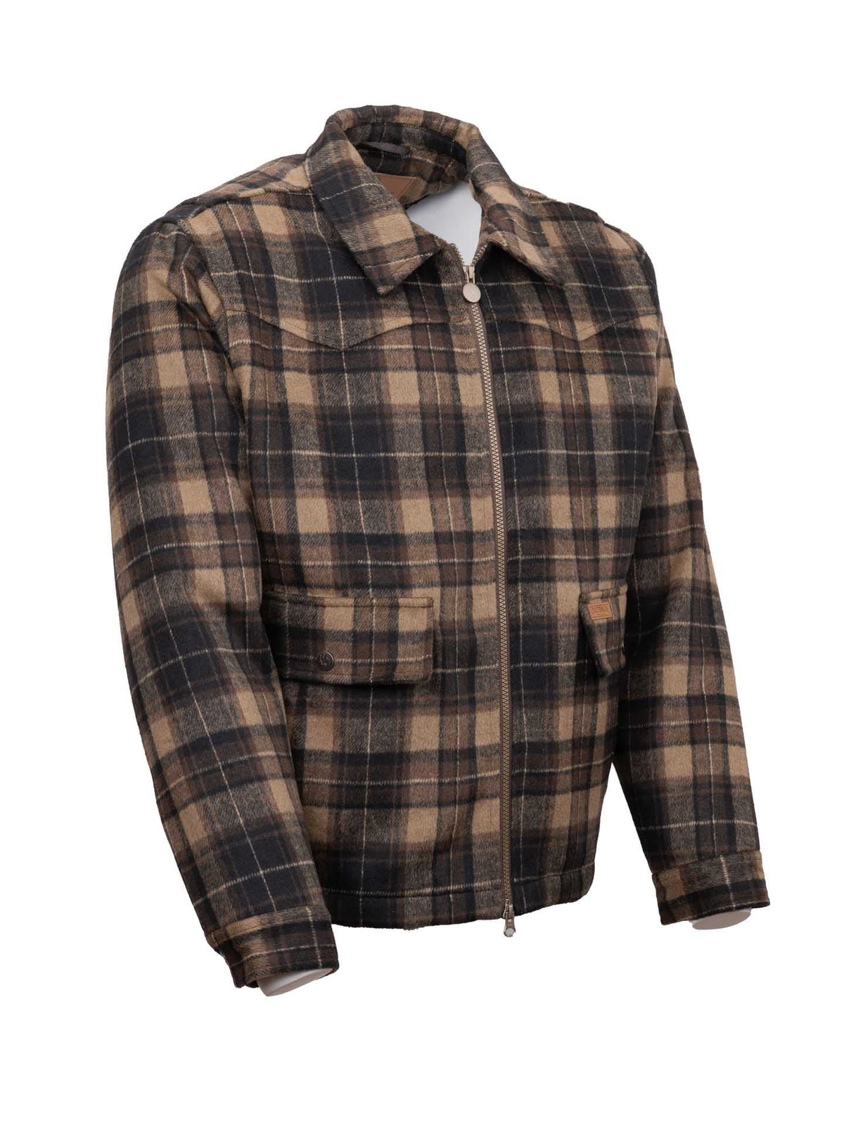 OutbackTrading.com Men's Silas Jacket - Black/brown Coats & Jackets