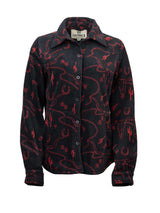 OutbackTrading.com Women's Ainsley Big Shirt - Black Black / SM 42260-BLK-SM 789043445213 Fleece