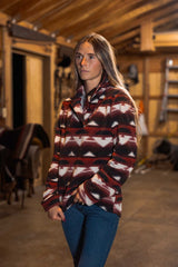 OutbackTrading.com Women's Janet Pullover - Wine Fleece
