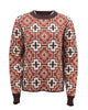 OutbackTrading.com Women's Aztec Cross Sweater - Rust Rust / SM 40351-RST-SM 789043441291