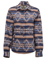 OutbackTrading.com Women's Daphne Shirt Jacket - Blue Blue / SM 48702-BLU-SM 789043445480 Shirt Jackets