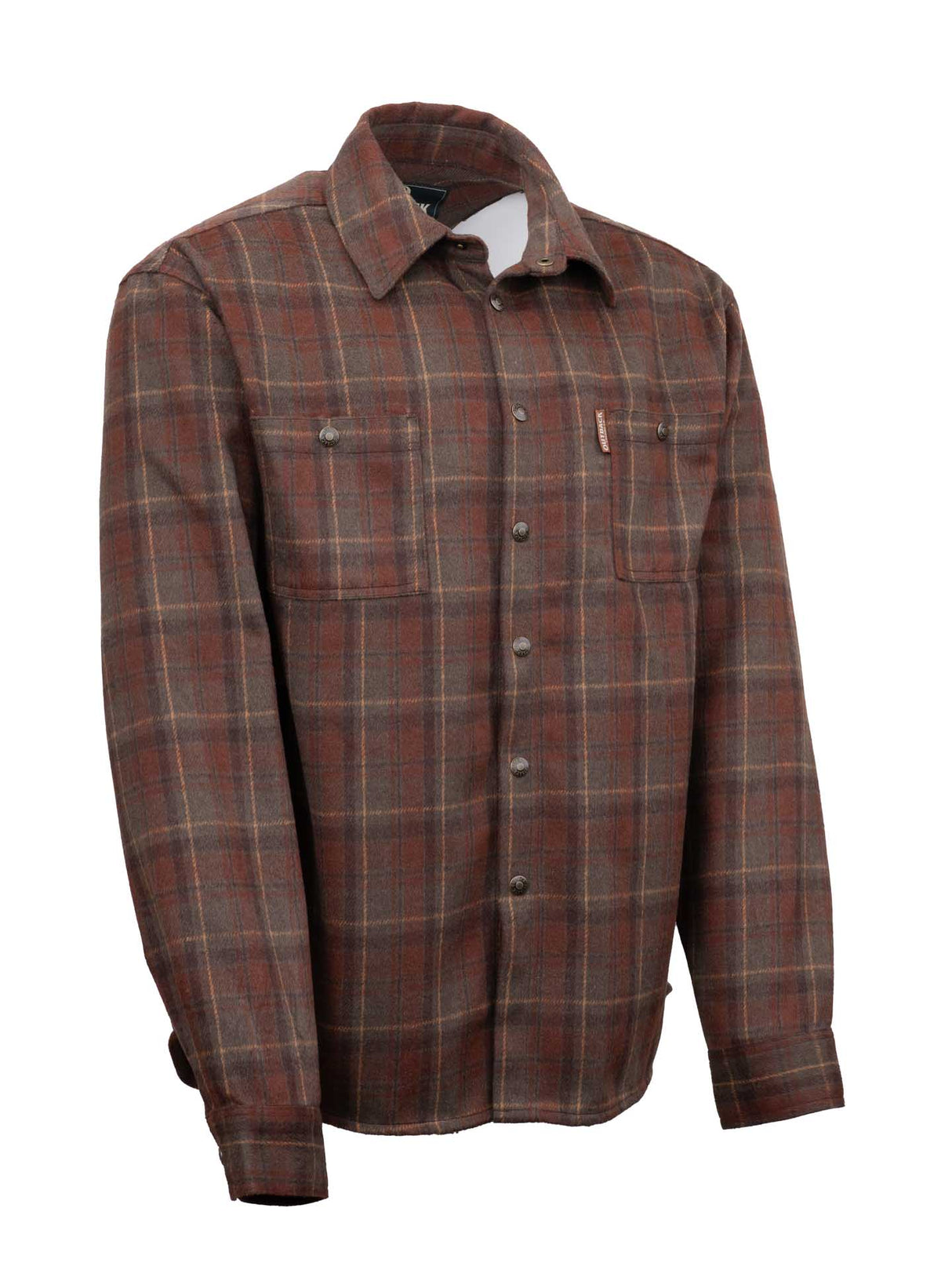 OutbackTrading.com Men's Conway Shirt Jacket - Red Shirt Jackets