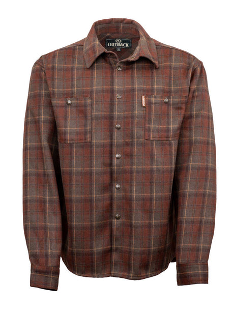OutbackTrading.com Men's Conway Shirt Jacket - Red Red / SM 40423-RED-SM 789043443776 Shirt Jackets
