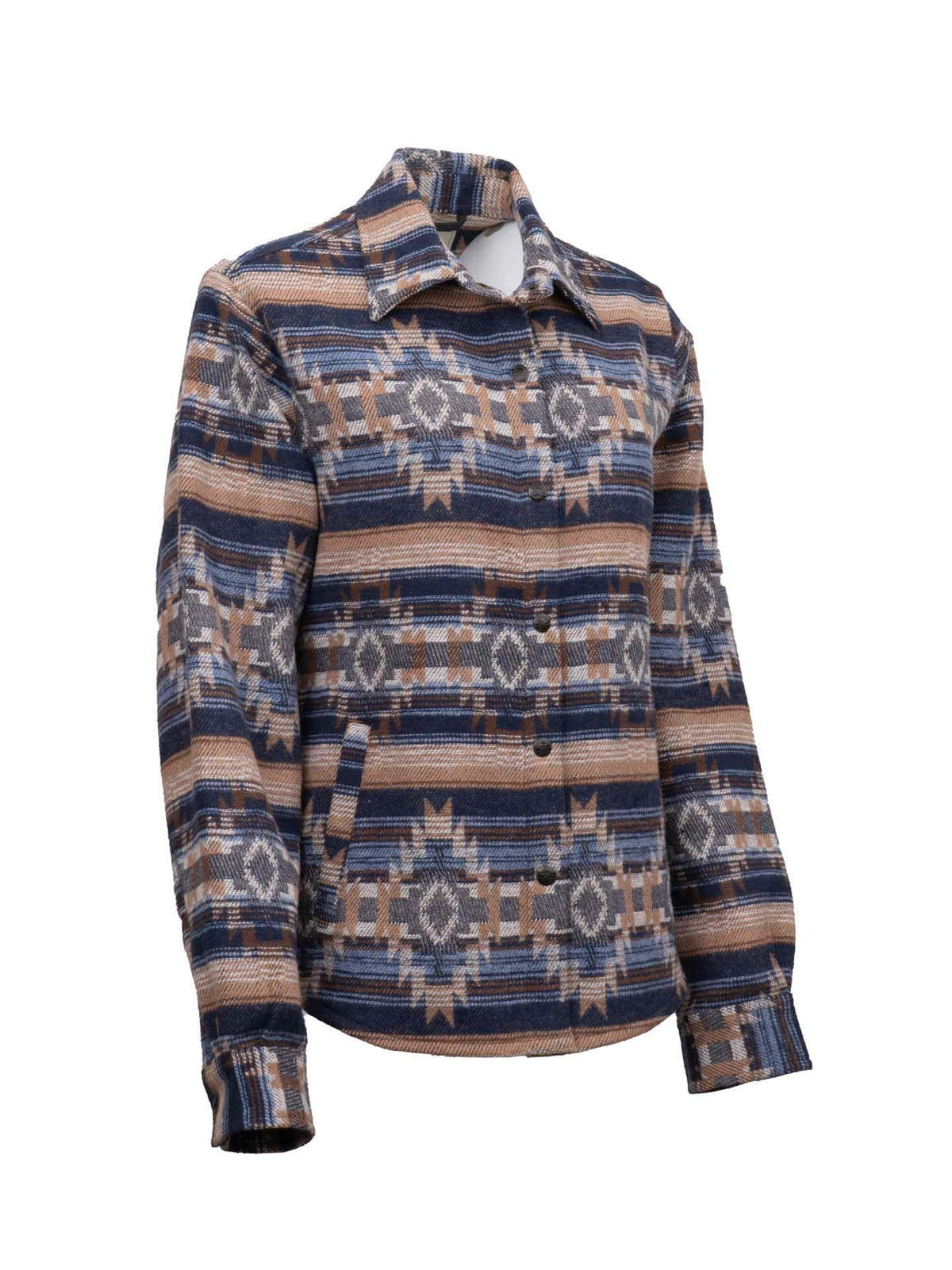 OutbackTrading.com Women's Daphne Shirt Jacket - Blue Shirt Jackets
