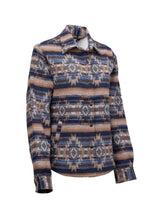 OutbackTrading.com Women's Daphne Shirt Jacket - Blue Shirt Jackets